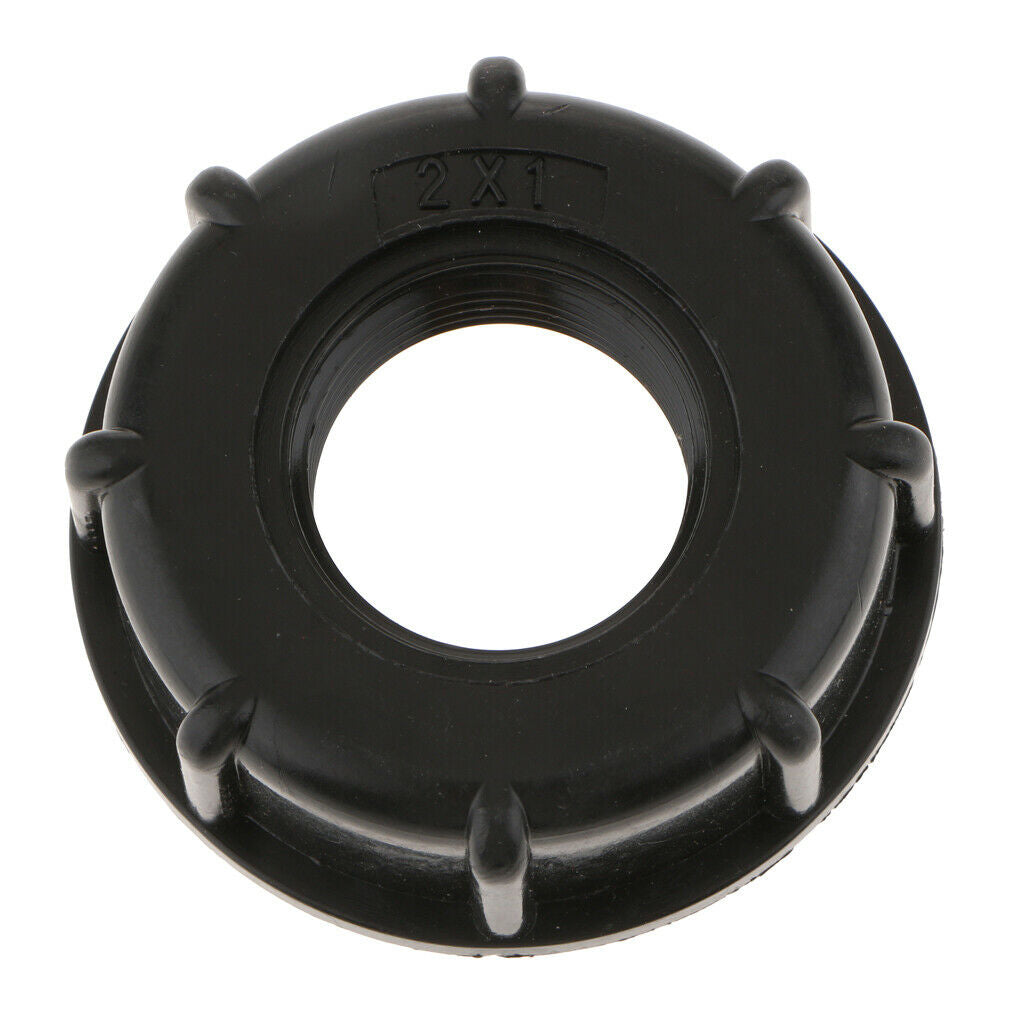 3PCS IBC Water Tote Tank Adapter Hose Cap for 60mm Thick Thread Outlet 1inch
