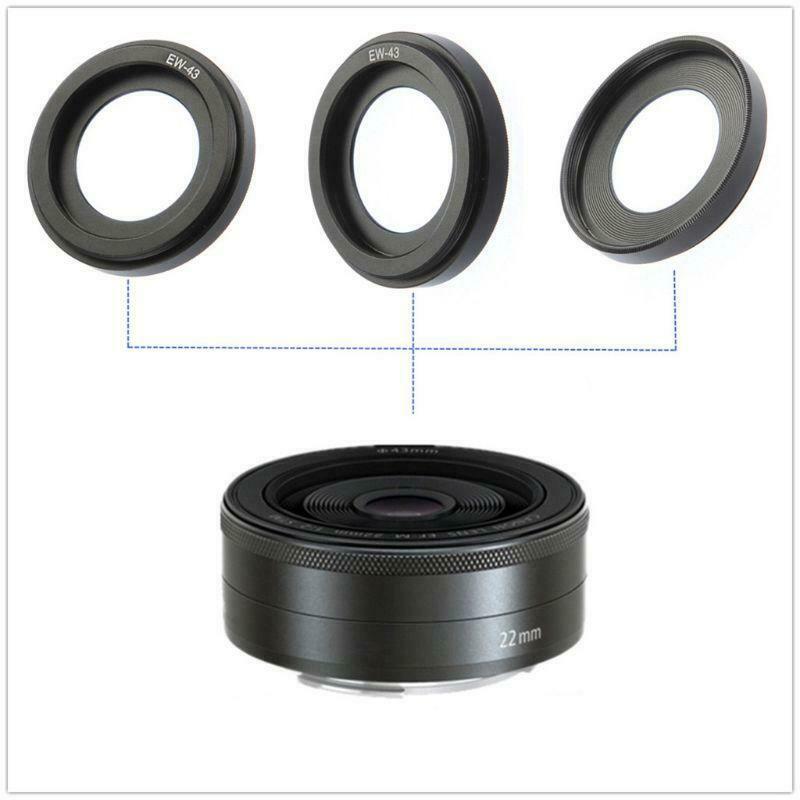 EW-43 EW 43 Metal Lens Hood for C-anon EF-M 22mm f/2 STM Pancake Lens