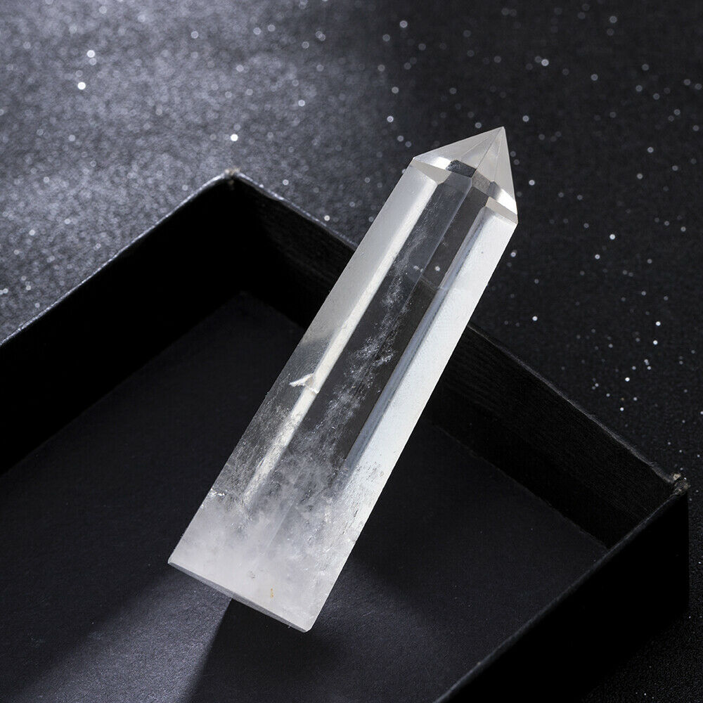 Natural Clear Quartz Crystal Healing Mineral Specimen Stone Wand Reiki 6-7cm HOT