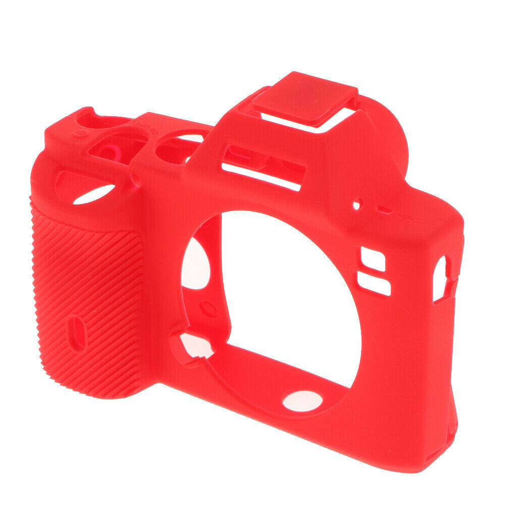 Red Soft Skin Silicone Cover Case for Sony A7 A7R A7S Camera Protector Accessory