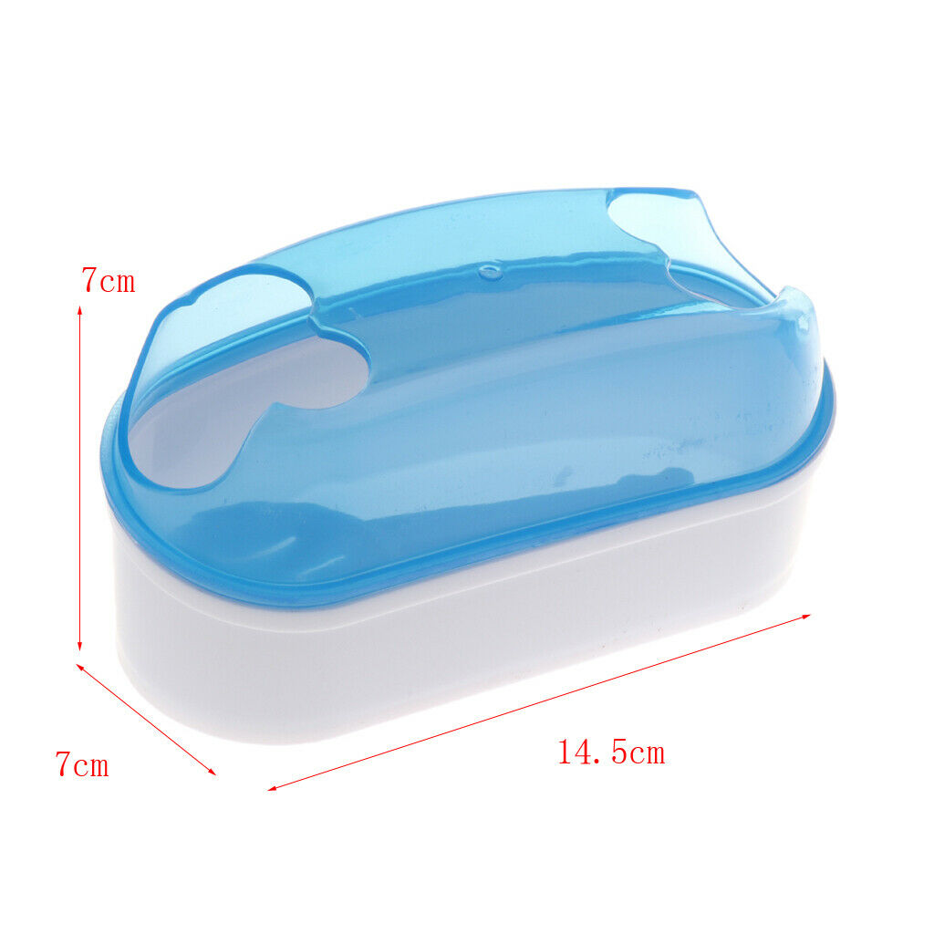 Plastic Detachable Pet Gerbil Hamster House Cage Bathroom Playing Habitat L