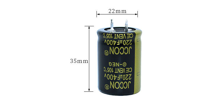 1pcs 400v220uf Aluminum electrolytic capacitor Power adapter inverter 25x35mm
