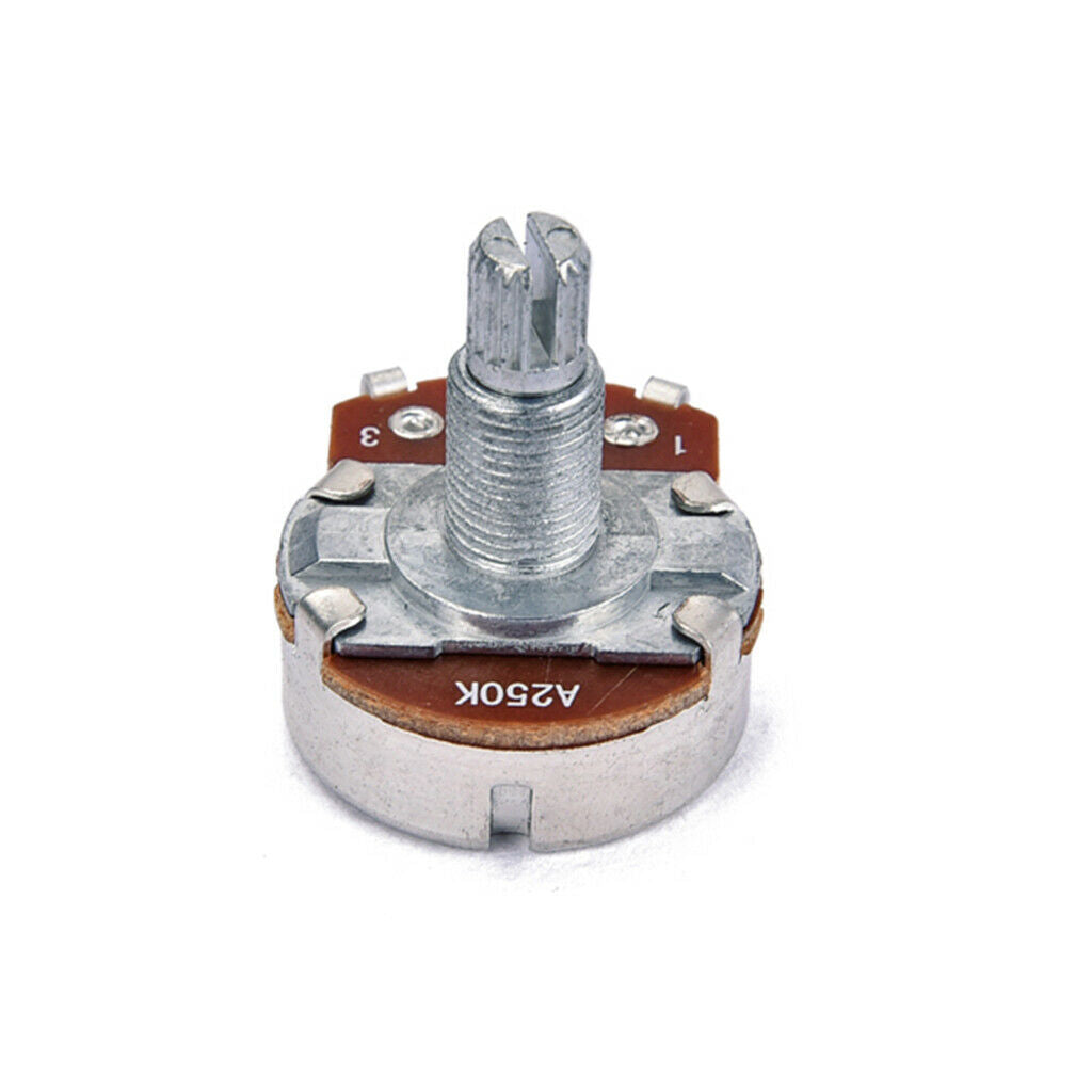 2pcs Big A250K Taper Potentiometer Pot for Electric Guitar/Bass 18mm Shaft