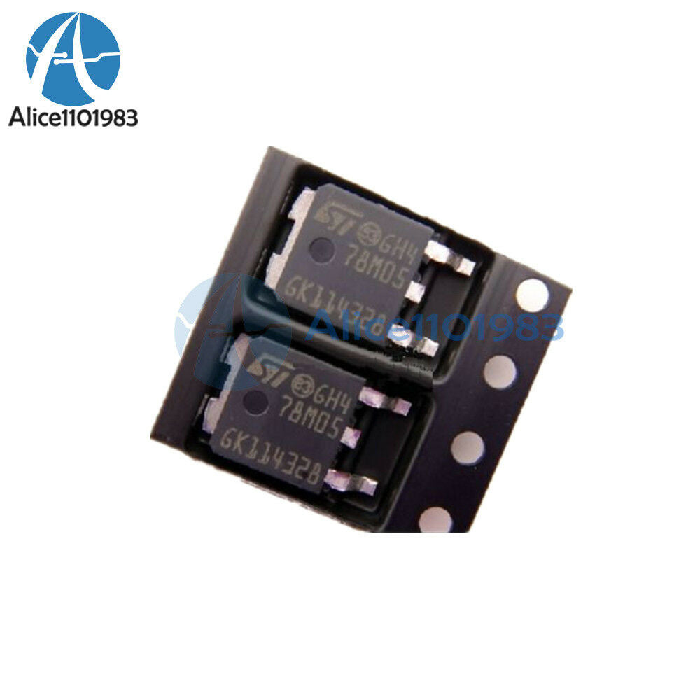 50PCS L78M05 78M05 ST TO-252 SMD Voltage Regulator IC