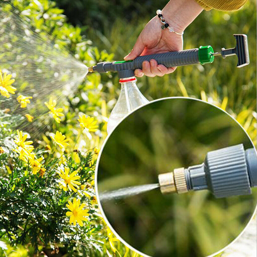 High Pressure Air Pump Manual Sprayer Adjustable Drink Bottle Spray Head Nozzle