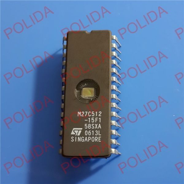5PCS UV EPROM IC ST CDIP-28 M27C512-15F1 M27C512-15FI M27C512