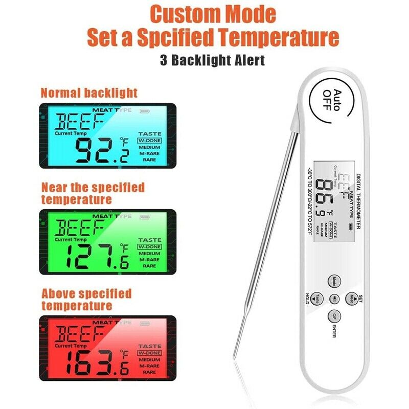 2X(Digital Instant Read Meat Thermometer Kitchen Cooking Food Thermometer wL3N5)