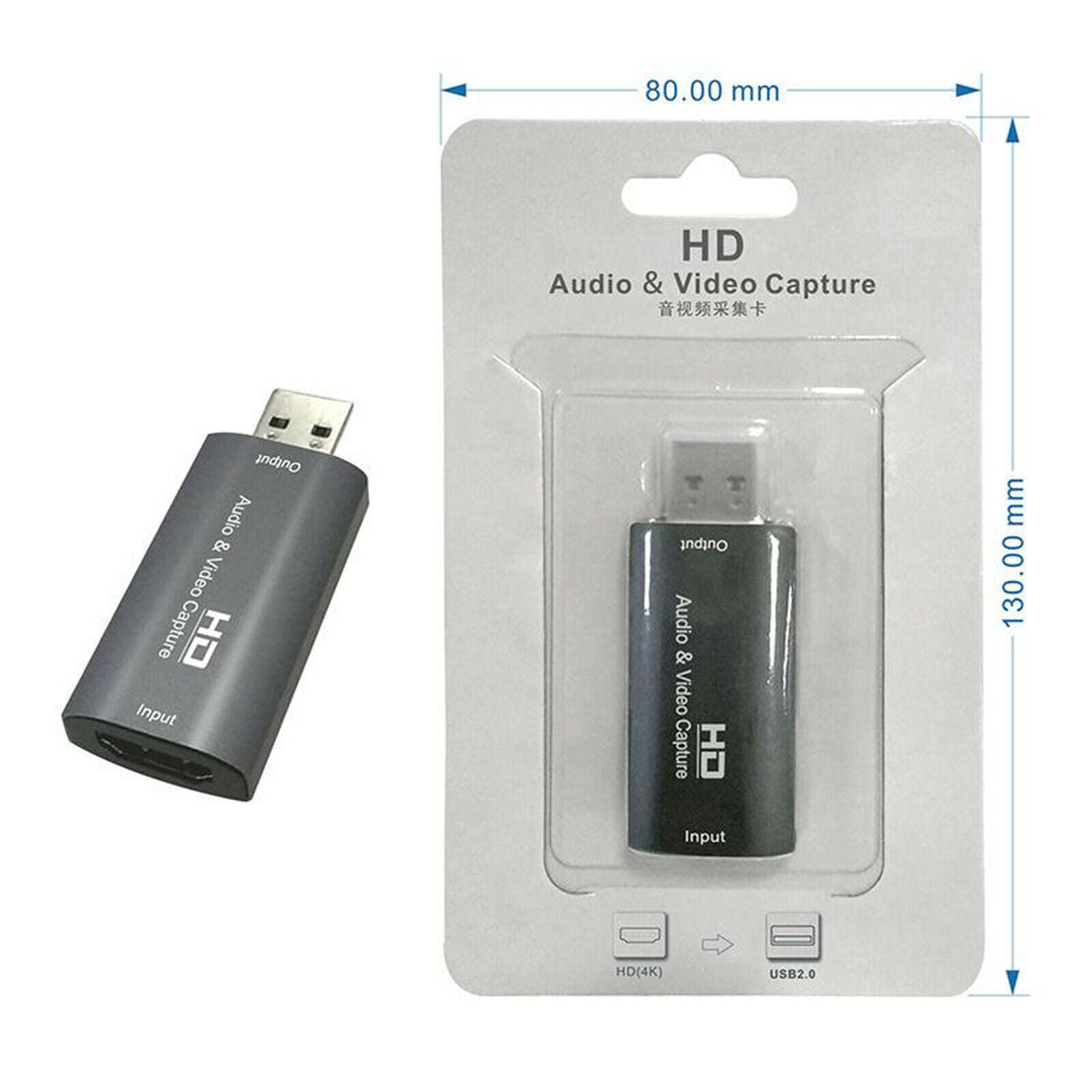 Audio Video Capture Card   to USB 2.0 Record to DSLR Camcorder Action Cam