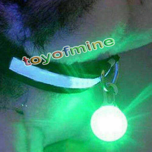 5XChic Fabulous Pet Dog Cat Puppy LED Flashing Collar Safety Night Light Pendant