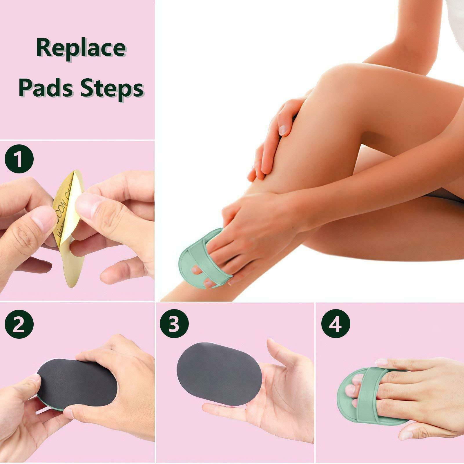 80pcs Arms Legs Hair Removal Pads Underarm Hair Exfoliator Patch Skin Care Tools