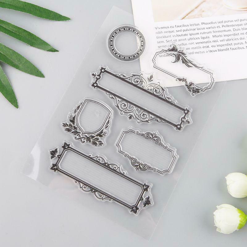 Frame Silicone Clear Seal Stamp DIY Scrapbooking Embossing Photo Album Paper Art