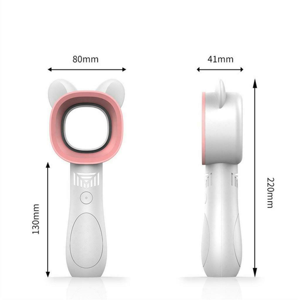 Rechargeable USB Bladeless Fan 2000 mAh Portable Handheld Mini Fan