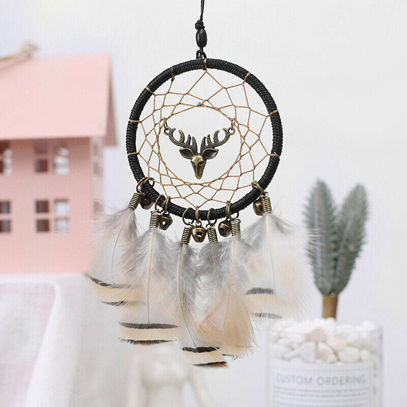 Mini Dream Catcher With Natural Feather Dreamcatcher Hanging Wind Chime