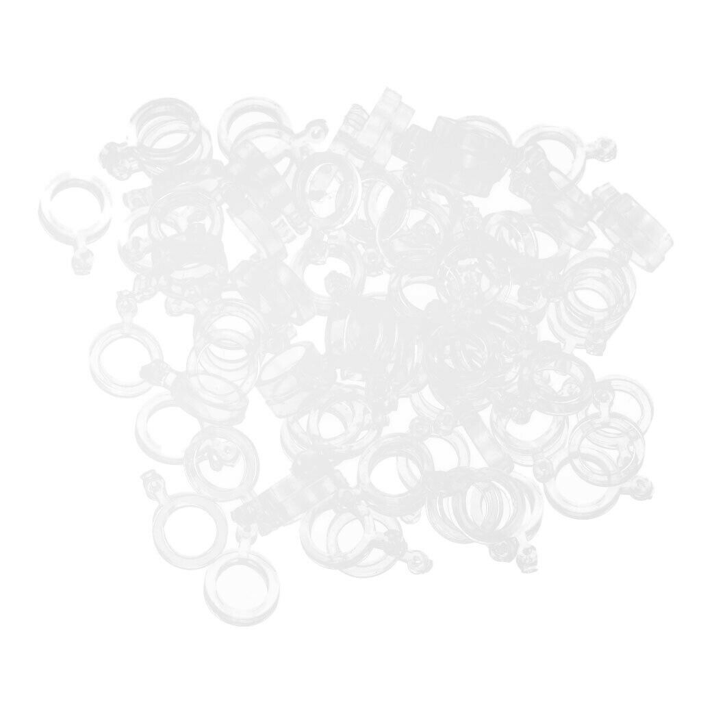 100pcs Strong Transparent Pellet Bait Bands Fishing Bait Band Fishing Bait Clip