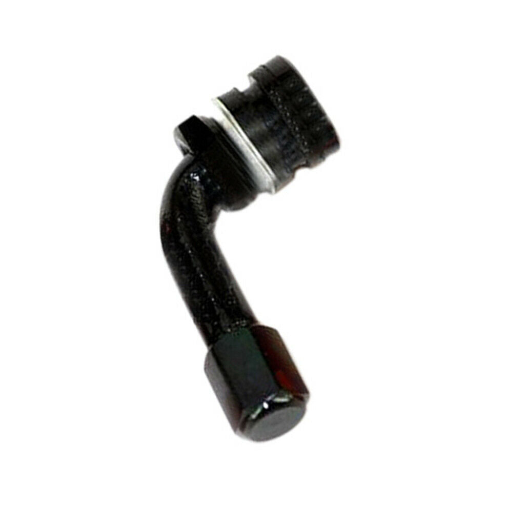 90 Degree Motorcycle Vehicle Tire Tyre Wheel Valve Caps Air Stem Black/Blue