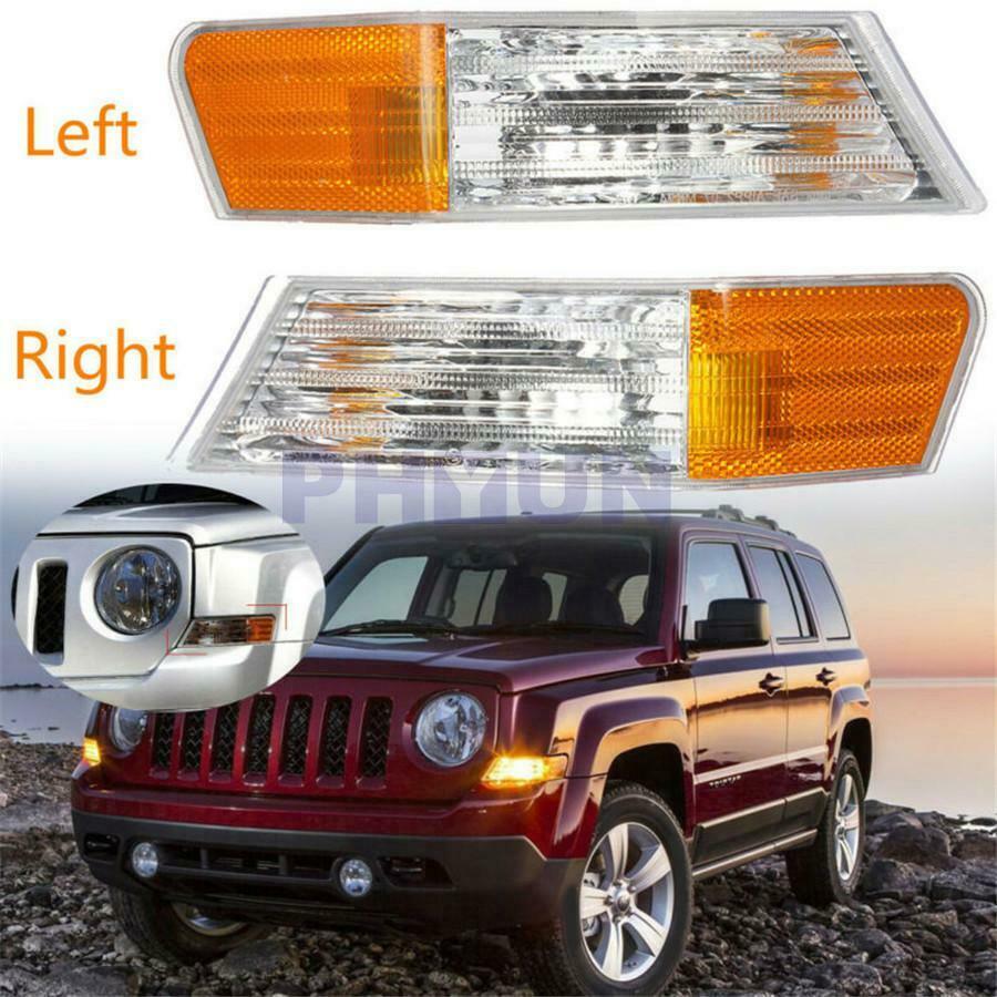 For Jeep Patriot 2007-2014 Front L&R Parking Turn Signal Light Lamp Housing 2x