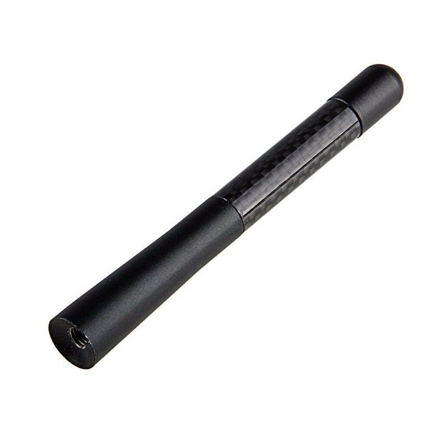4.7" Car Carbon Fiber Aluminum Screw Radio Short Antenna Aerial Universal