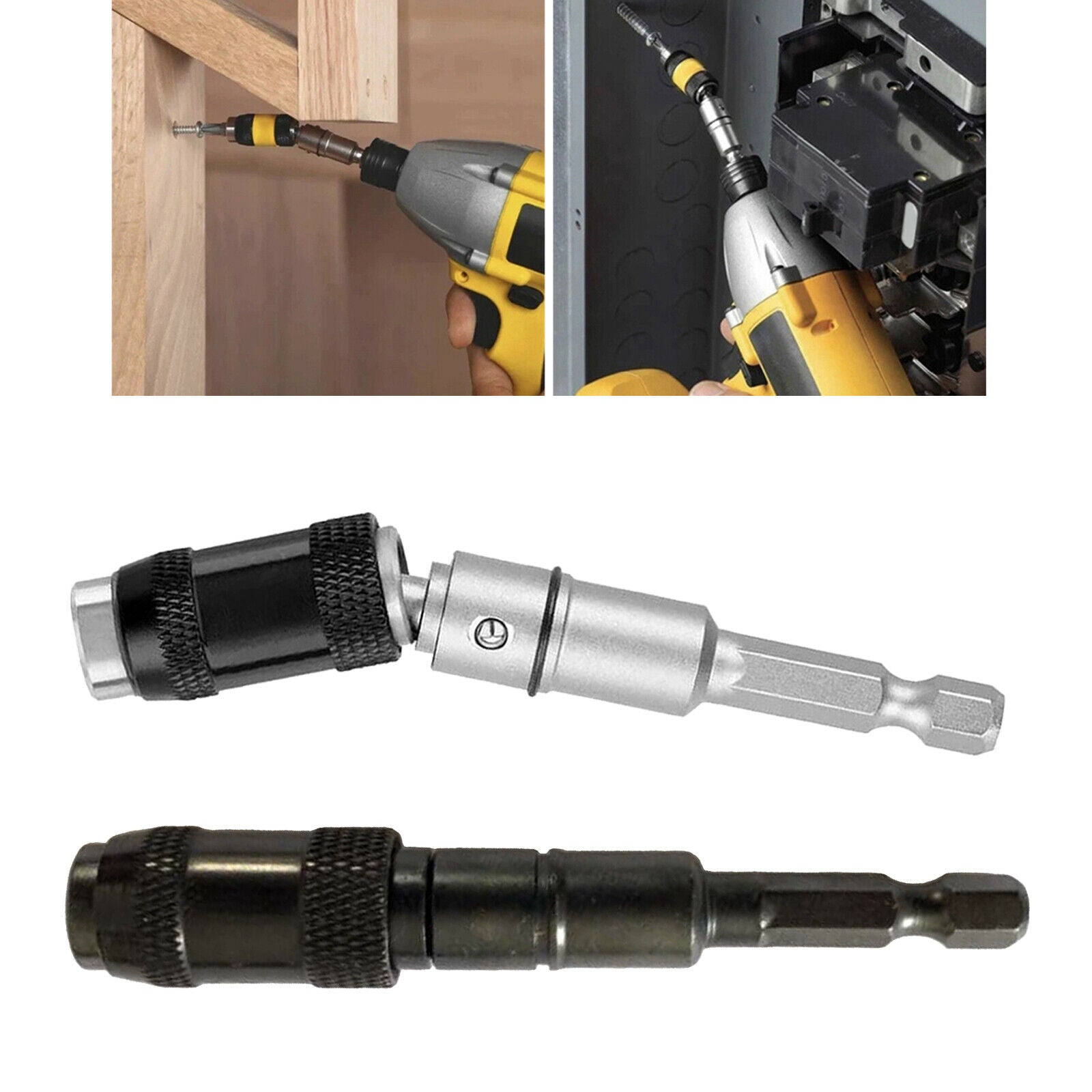 2Pcs Magnetic Screw Drill Tip Hex Shank Bit for Tight Spaces or Corners