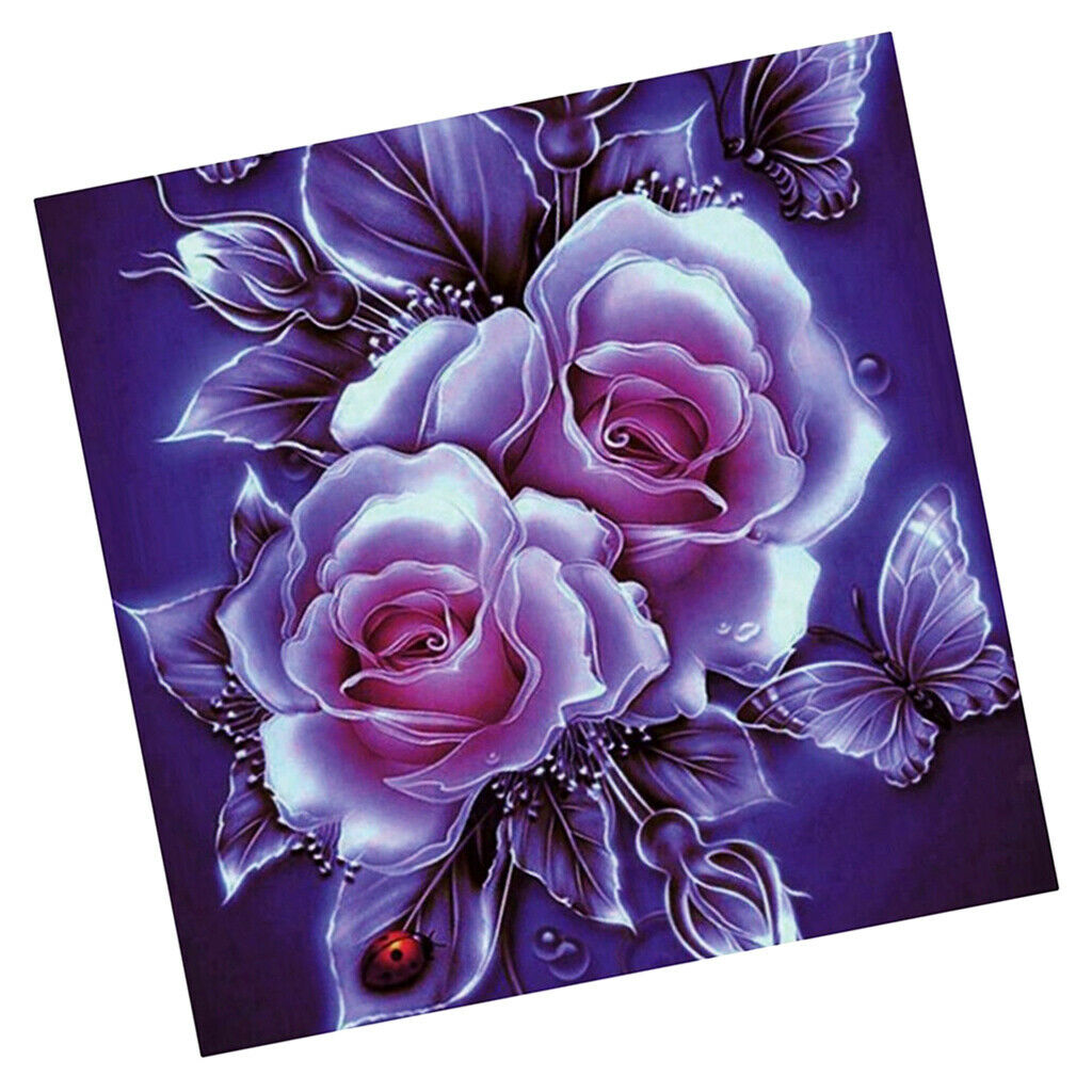 2 Pieces 10 X 10inch Diamond Embroidery Picture for Home Decor Embellishment