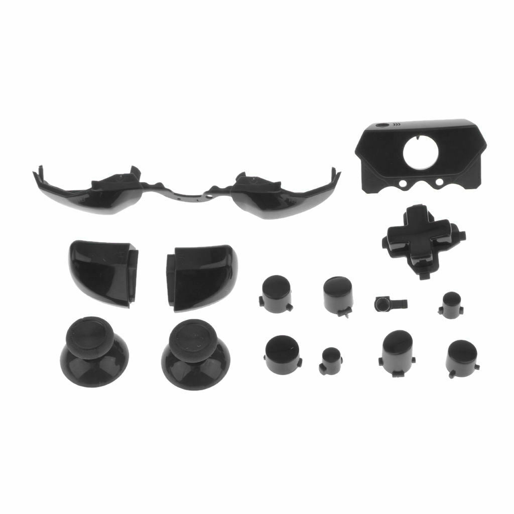 Button Set Chrome Mod Kits for Microsoft New Xbox One 3.5mm Controller Black