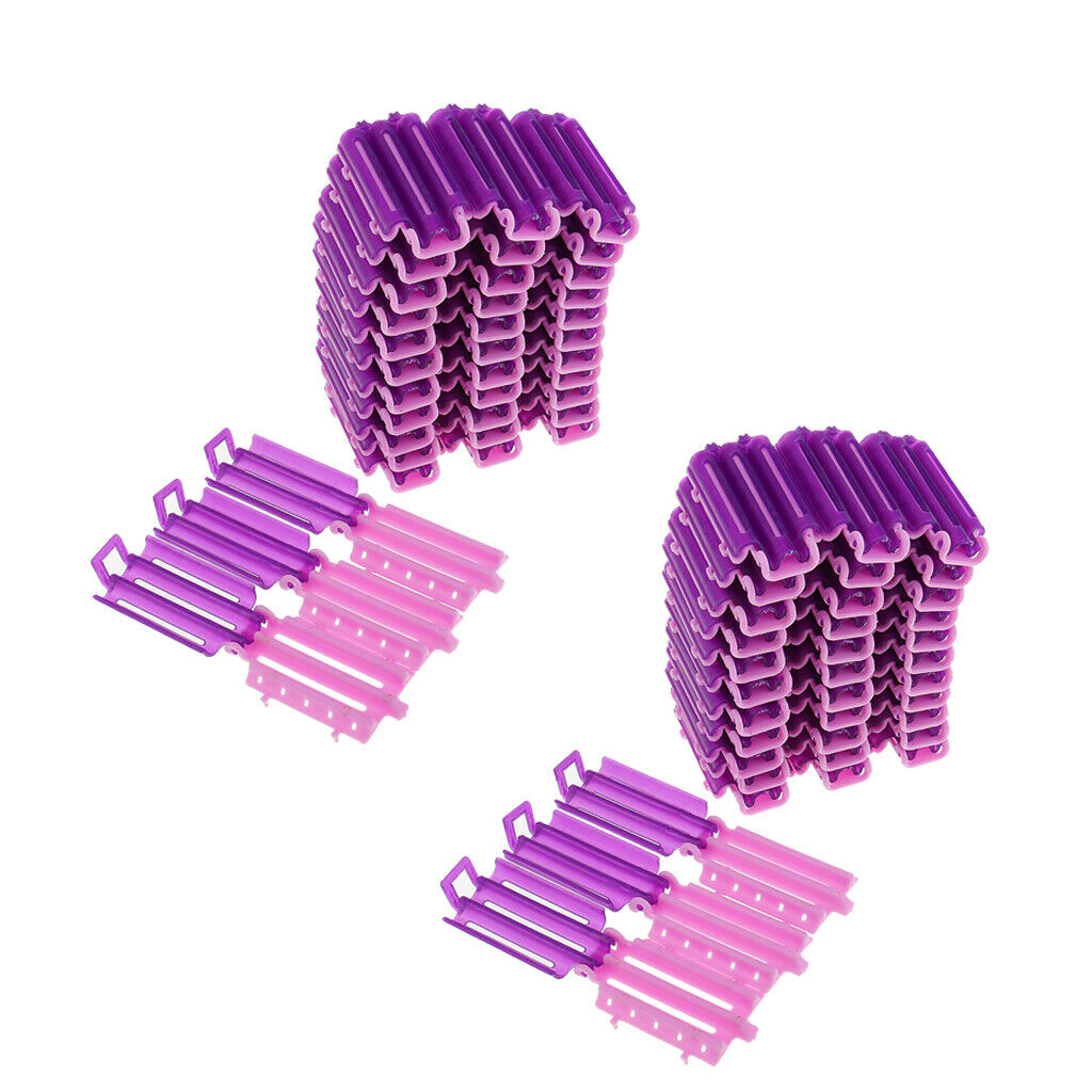 72 Pieces Hairdressing Styling Wave Perm Rod Corn Hair Clip Curler DIY Tools