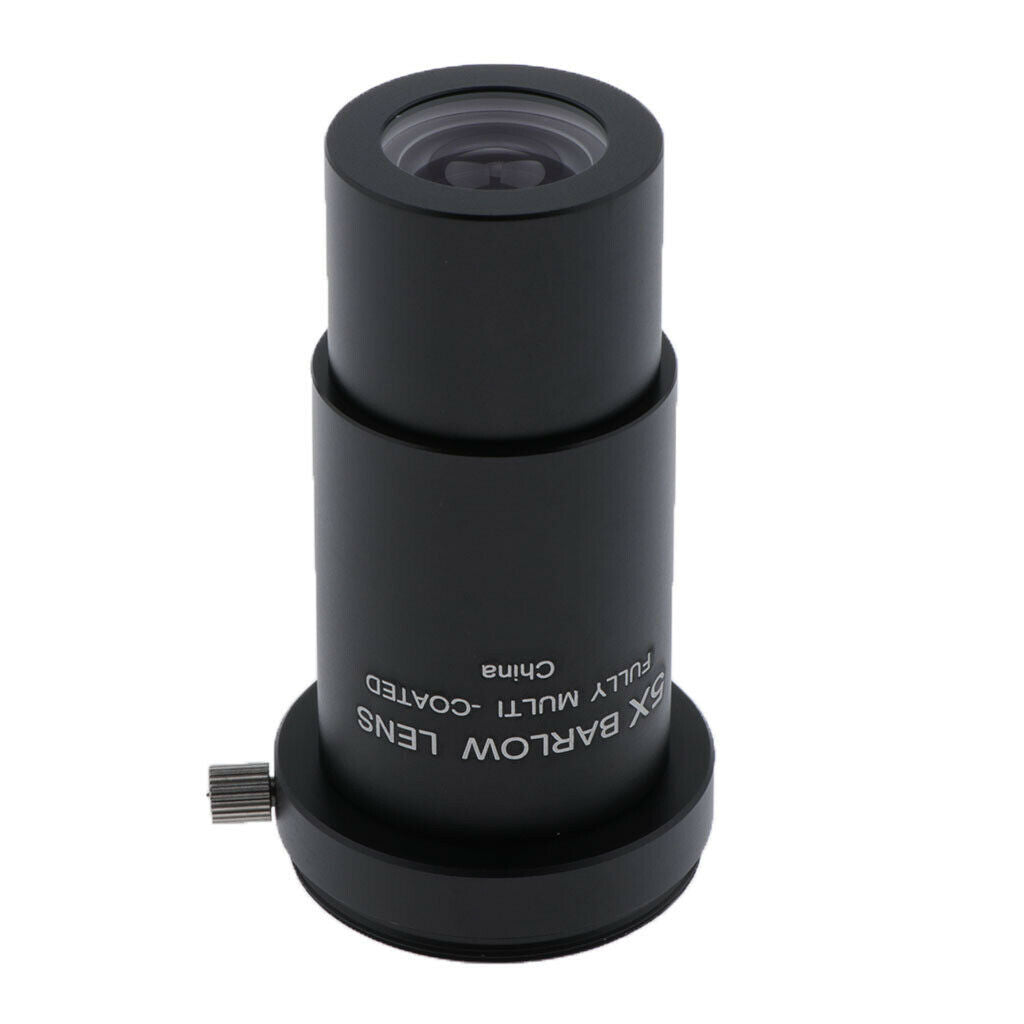 2 Pieces Telescope Barlow Lens 5X 3X Set 1.25"/31.75mm M42x0.75mm For Nikon