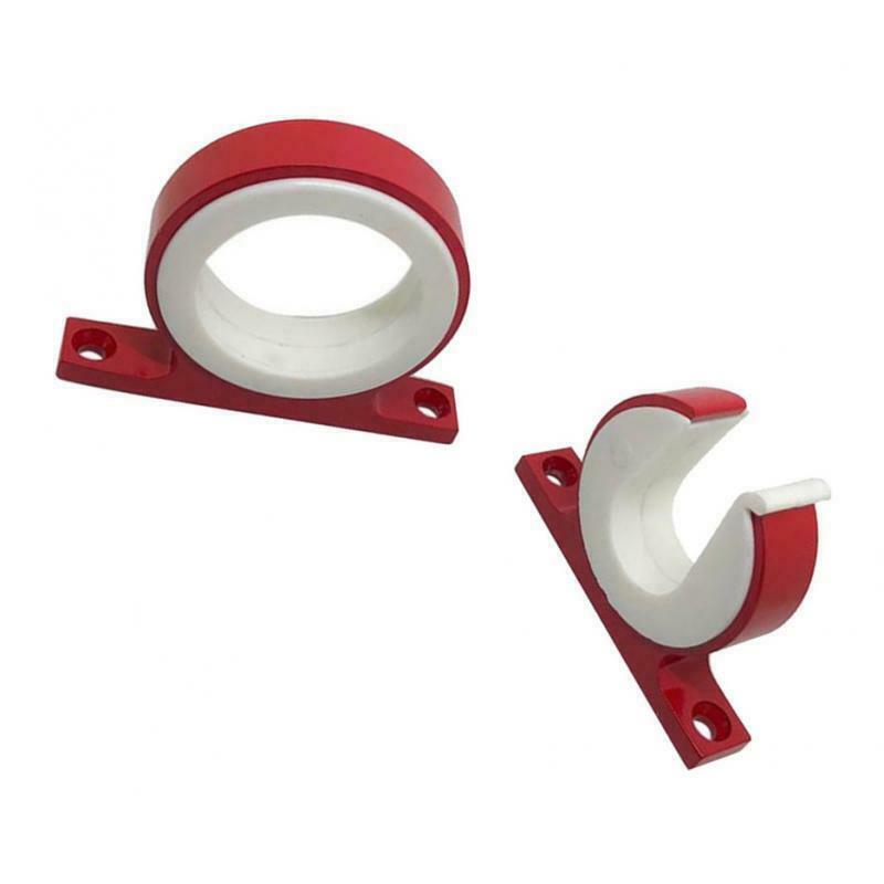 2 Packs Red Alloy Fishing Rod Rack Bracket Organizer For Boat Kayak Yacht