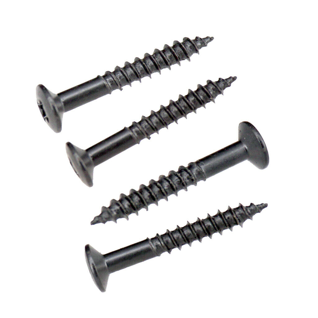 80x Humbucker Pickup Frame Mounting Screws Electric Guitar Accessory Black