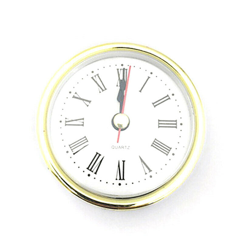 UK65mm Classic Clock Crafts Quartz Movement Round Clock Insert Roman Head X3G7