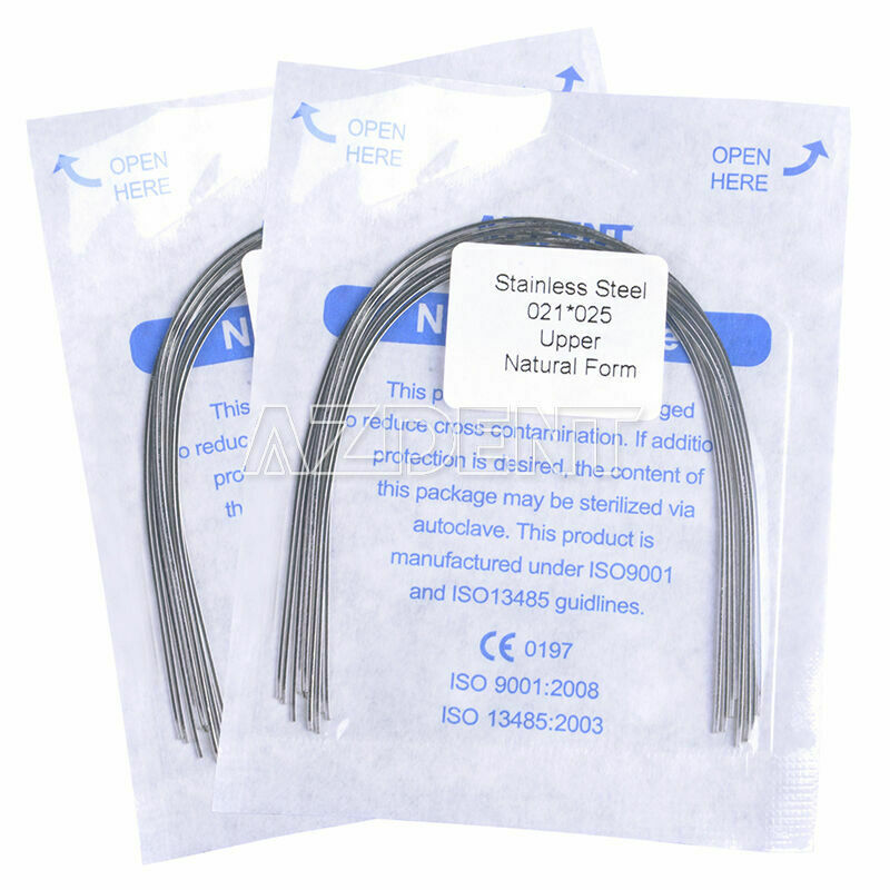 30 Bags Dental Ortho Arch Wire Stainless Steel Rectangular 021*025 Upper AZDENT