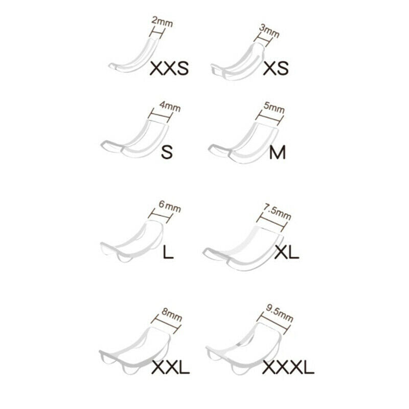 8 Sizes Silicone Invisible Ring Size Adjuster Reducer Ring Sizer Fit Any Rin SJ