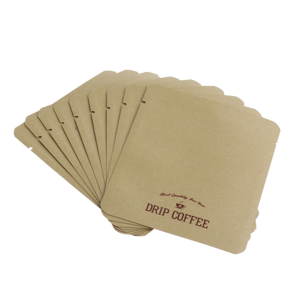50 Sets Disposable Hanging Ear Drip Coffee Tea Filter Bag Single Serve Bags