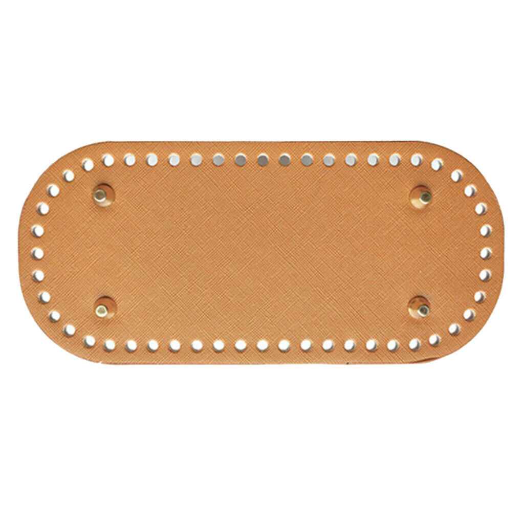 Leather DIY Bags Bottom Mat Pad Insert Base Replacement Purse Makings Brown