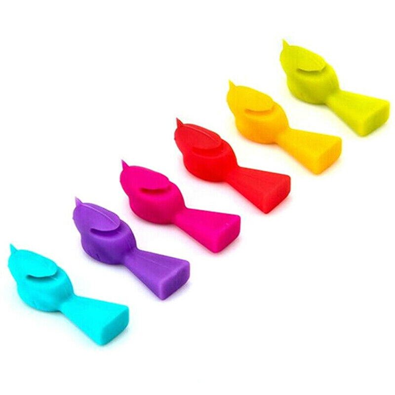 6PCS Silicone Bird Tits Wine Glass Mark Wine Glass Recognizer Cup Disting.l8