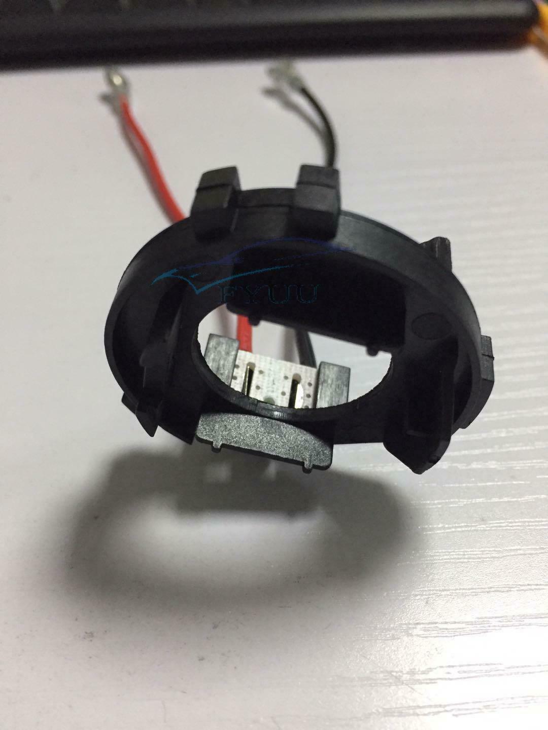 2 Pcs H7 LED Headlight Bulb Holders  For MK6 MK7 JETTA Touran NOT FOR With Fans