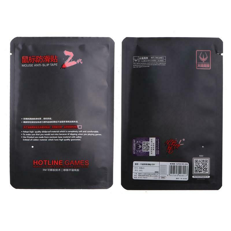 Hotline Games Mouse Sweat Resistant Tape Pads Mouse Side Anti-Slip Stickers