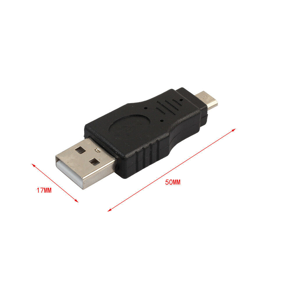 12Pcs/Set Android Phone Mini 5Pin ,USB Micro , USB 2.0 OTG Converter Adapter