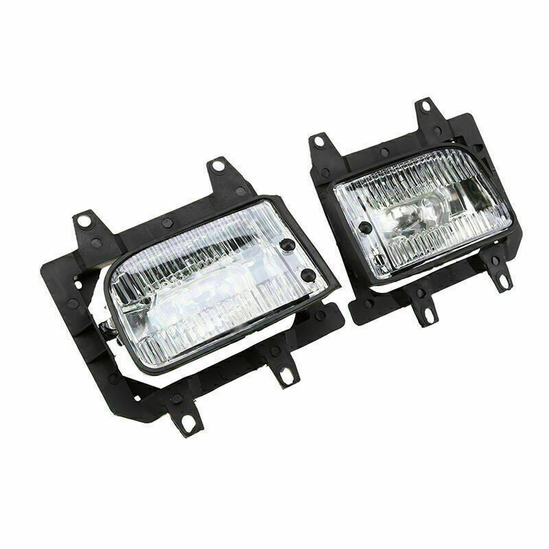 Pair Front Bumper Fog Light Lamp Housings Clear Lens For BMW E30 318i 325i 82-91