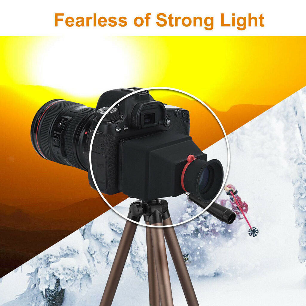 3.2" LCD Viewfinder Magnifier for Canon Nikon Sony Camera 3X Magnification