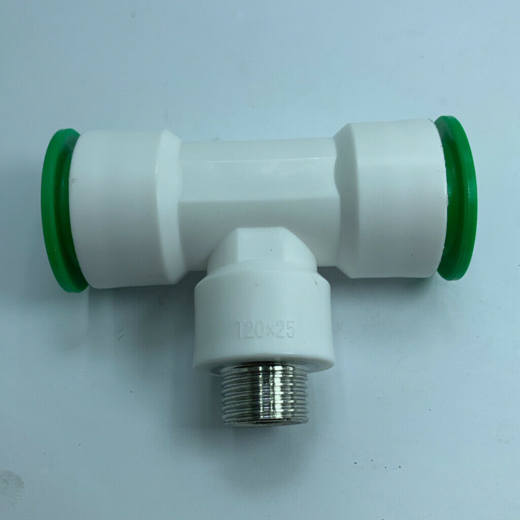 1/2" 25mm PPR Tube Fittings Quick Connector Tee Adapter Water Pipe Parts
