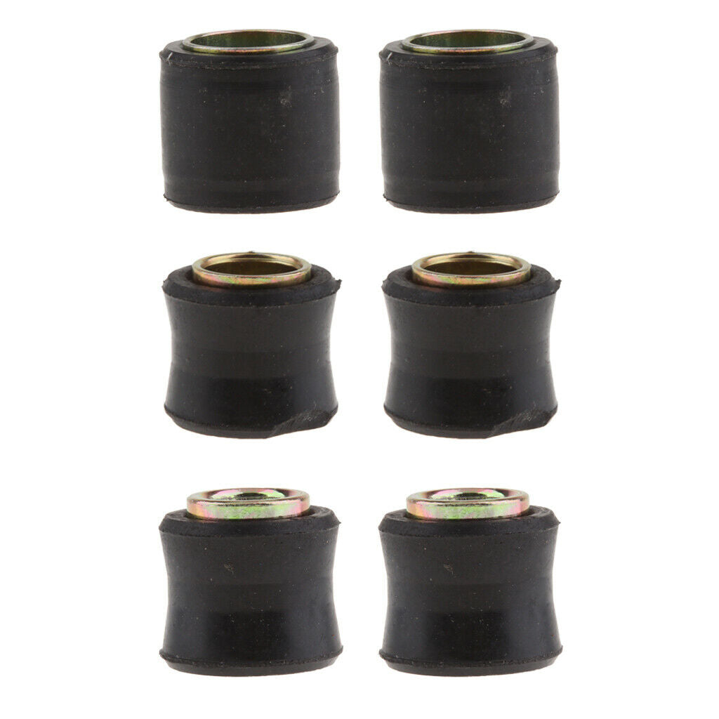 6pcs Motor Shock Absorber Rear Bush 12/10/14mm For Motorbike Replacing Parts