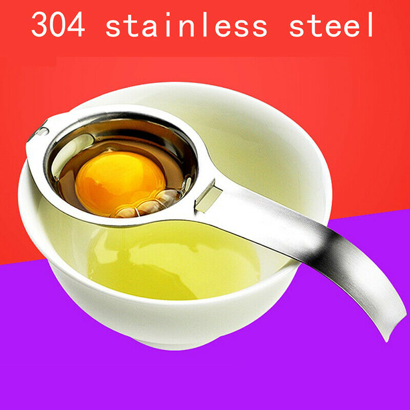 Egg Yolk White Separator Stainless Steel Divider Kitchen Gadgets Cooking Too Lt