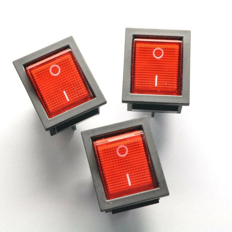 1 of Heavy Duty DPDT ON/OFF Lighted Snap in Rocker Switch [M_M_S]