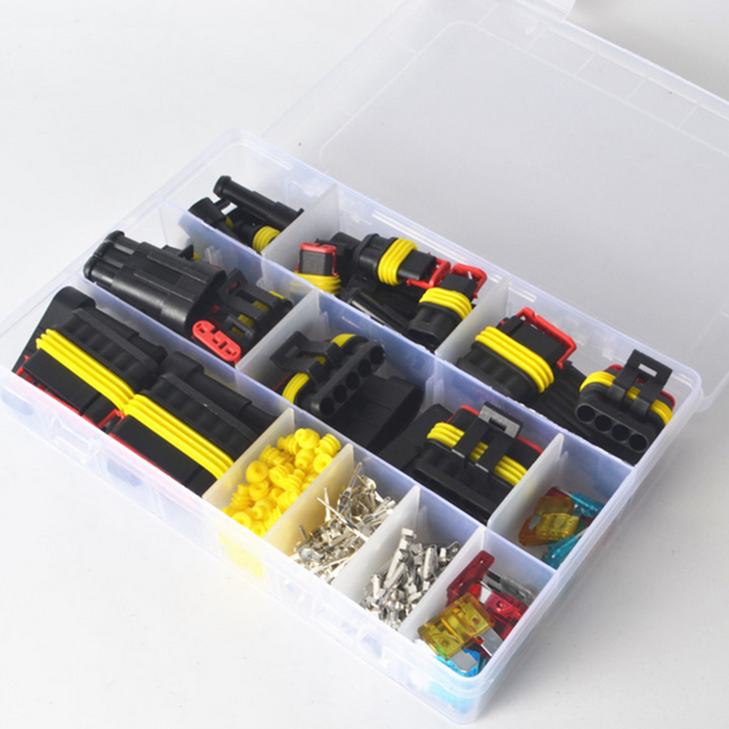 240pcs 12V Car Electrical Wire Connectors Plug Terminals Assortment Waterproof