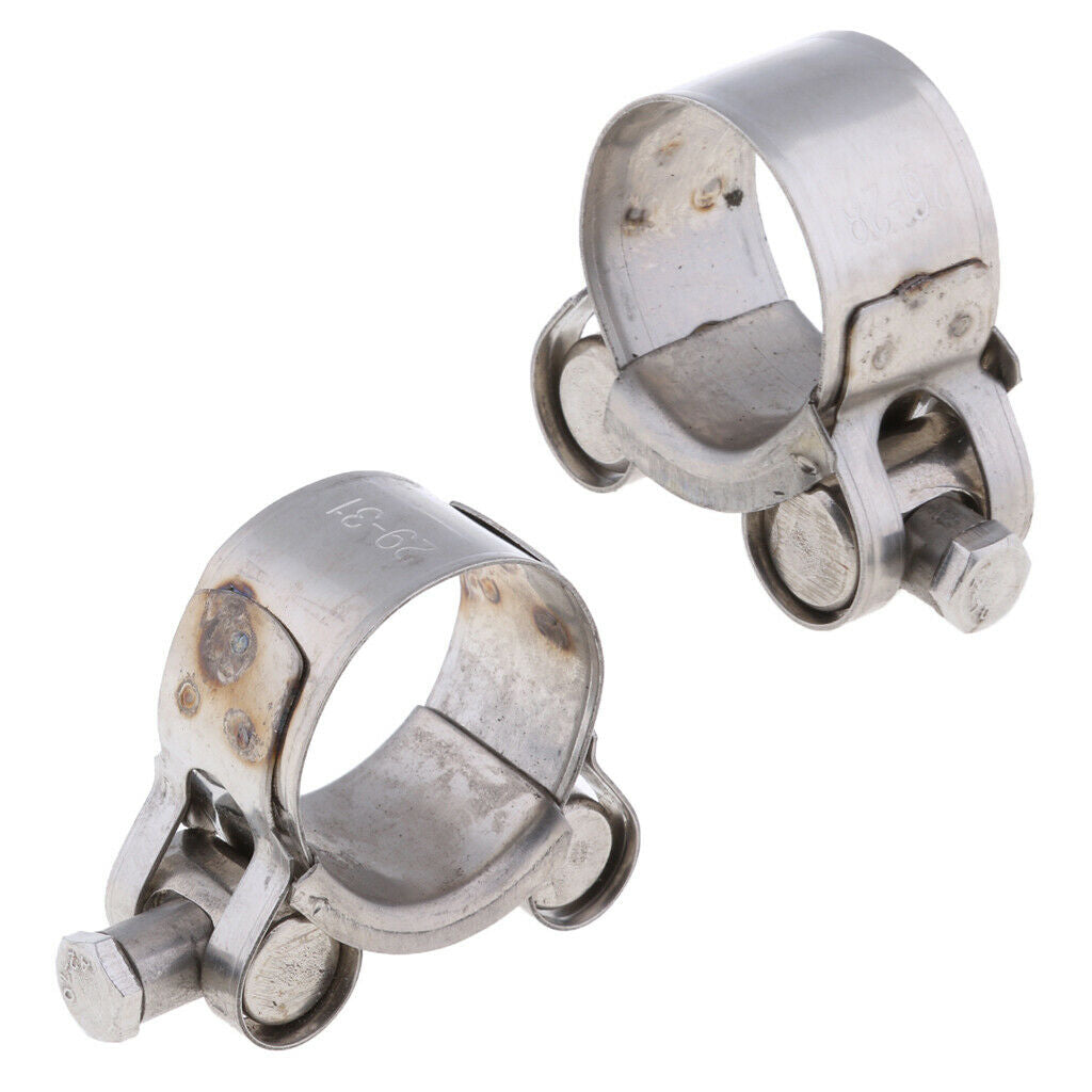 Stainless Steel Exhaust Band Clamp for Exhaust Pipe 29-31mm & 26-28mm