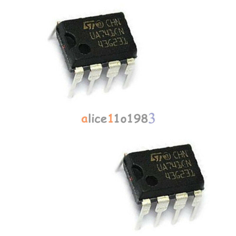 10PCS OPERATIONAL AMPLIFIER IC ST UA741CN DIP-8
