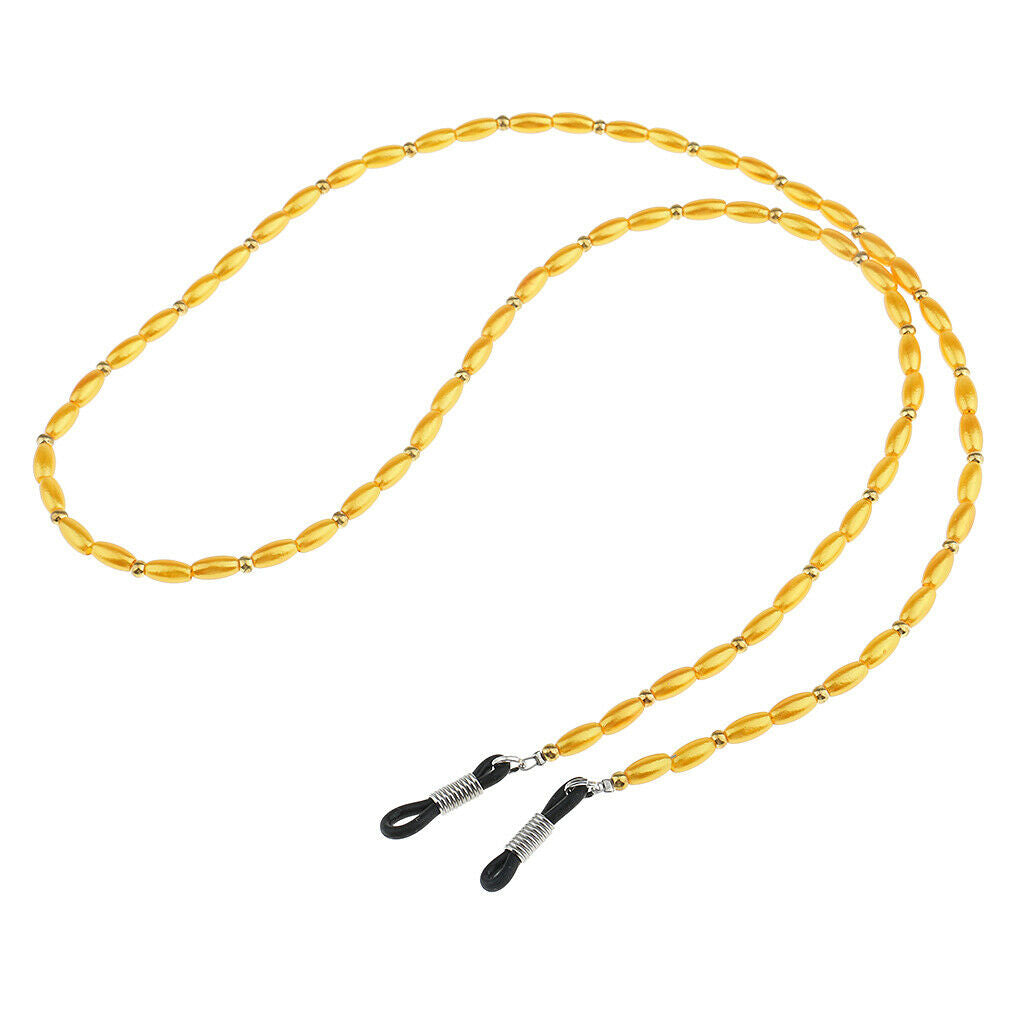 6pc Eye Glass Holder Chain Lanyard Necklace Beaded Glasses Holder Sunglasses