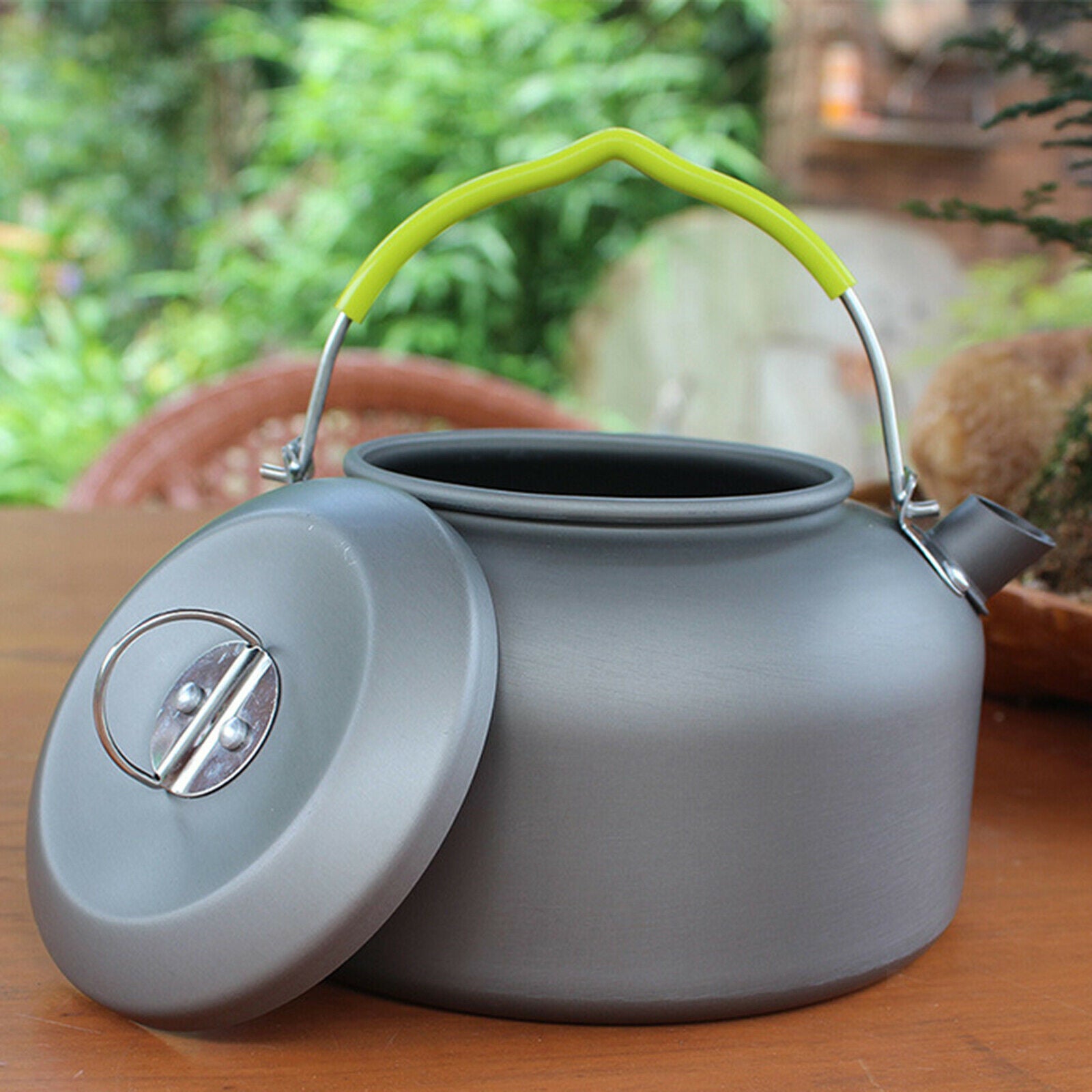 1.3L Portable Camping Kettle Teapot Over Fire Cooking Supplies Lightweight