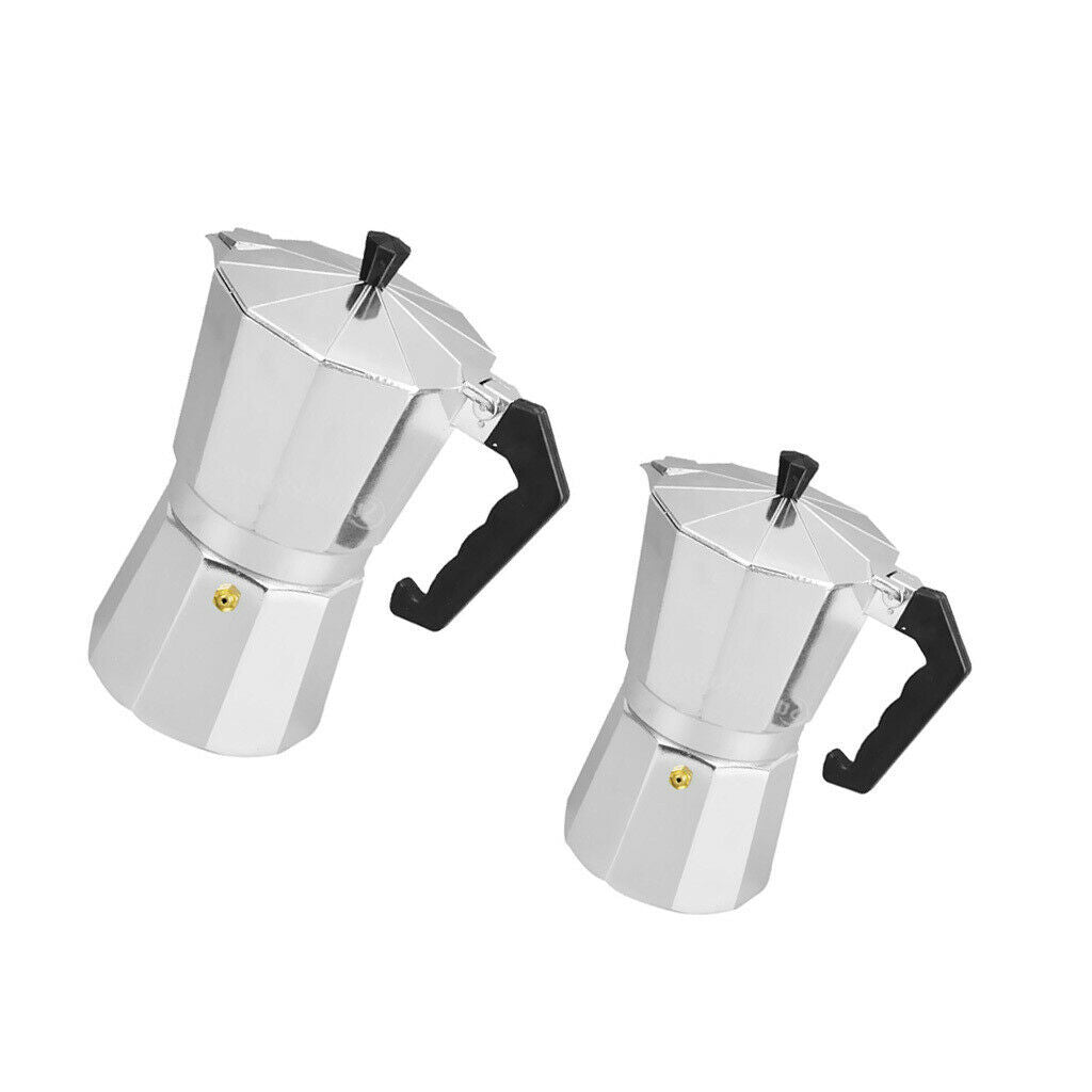 Aluminum Coffee Moka Cooker Pot Expresso Latte Cooker Coffee Maker 3 / 6Cups