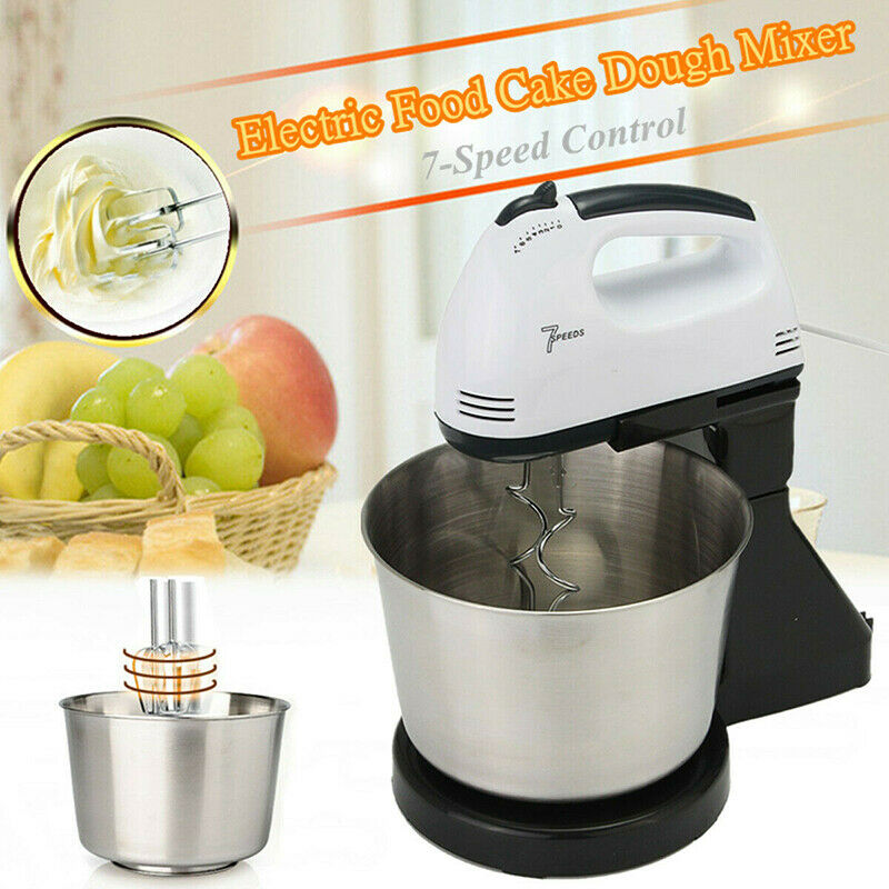 220V 100W 7 Speed Electric Egg Cake Stand Kitchen Mixer Dough Blender Beater